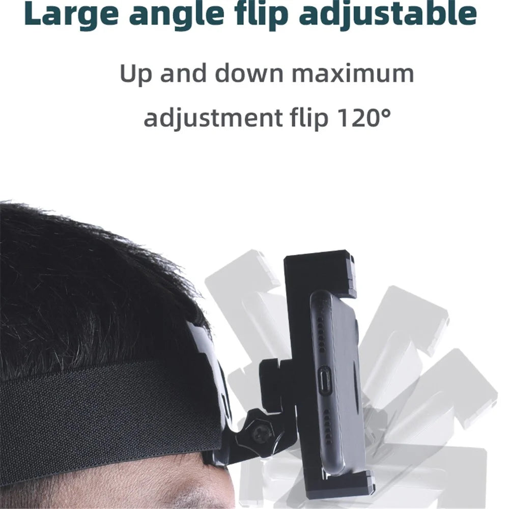 BRDRC DJI-8862 Cellphone / Camera Mount Head Strap Vlog Video Shooting Mobile Phone Holder Head Fixing Belt - 4