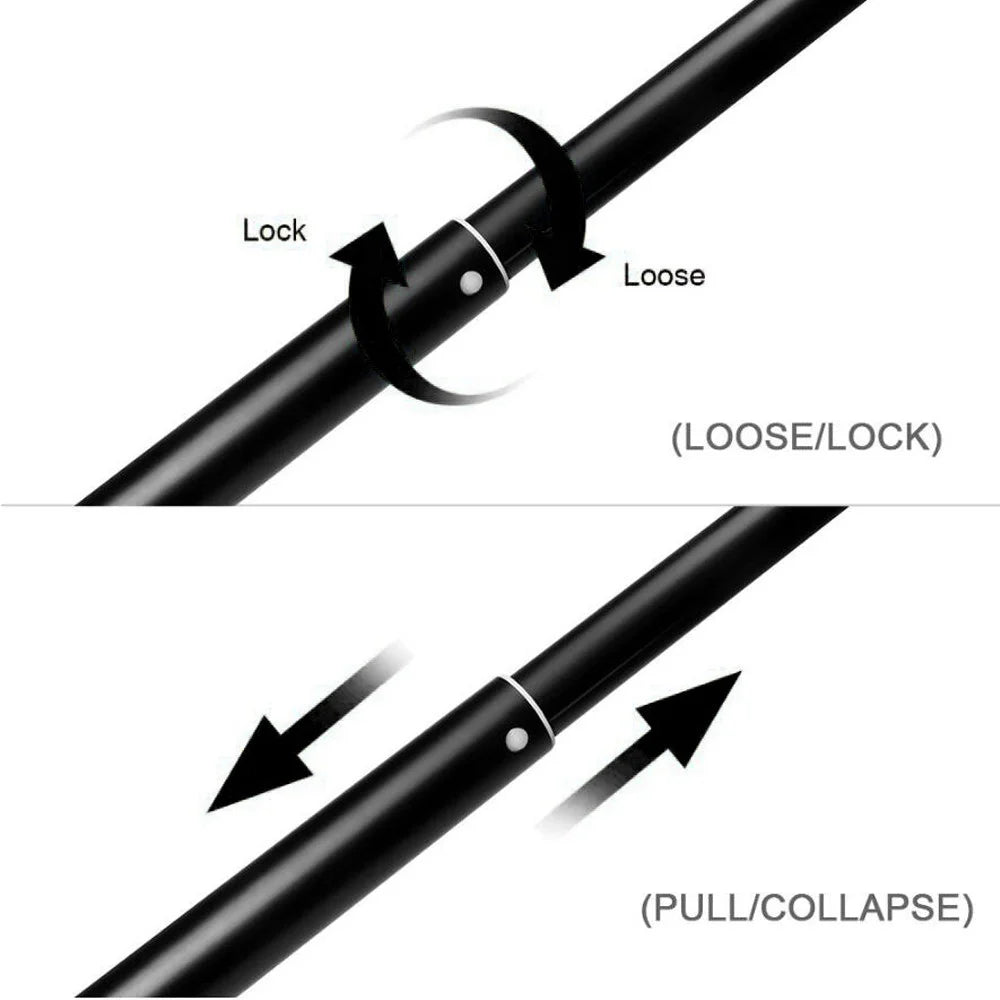 L38111 1.11m Motorcycle Bike Invisible Selfie Stick Handlebar Mount Bracket with 1 / 4 Inch Screw for Insta360 One X2 / RS Camera - 4