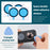 BRDRC 2Pcs PC Adhesive Lens Protector for Insta360 One X2 , Anti-scratch Sticky Camera Lens Guard - 7