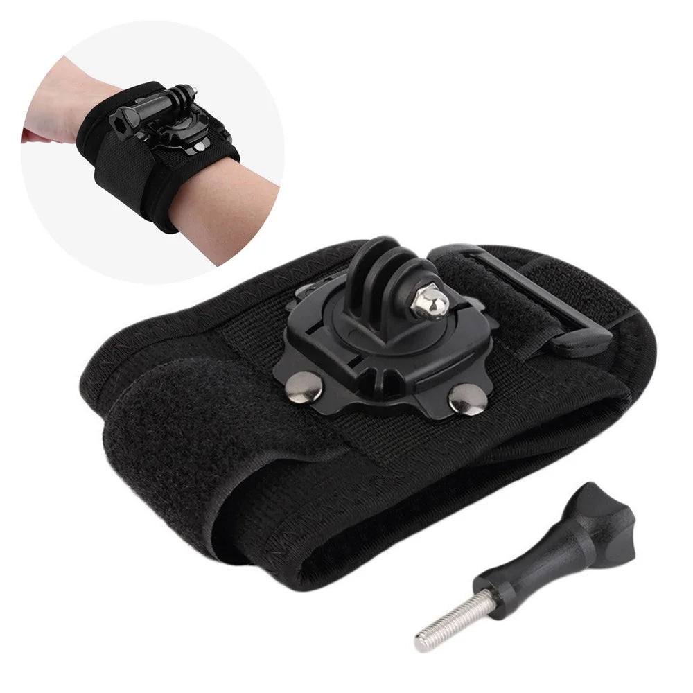 GP144 For GoPro Hero 4 / 5 / 6 / 7 / 8 / 9 / 10 / 11 360 Degree Rotation Wrist Strap Mount Holder Accessory - 1