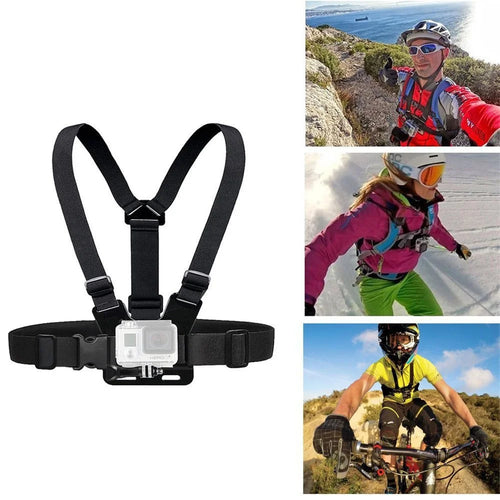 Q01 For GoPro Hero 4 / 5 / 6 / 7 / 8 / 9 / 10 / 11 Chest Strap Belt Body Harness Mount - 1