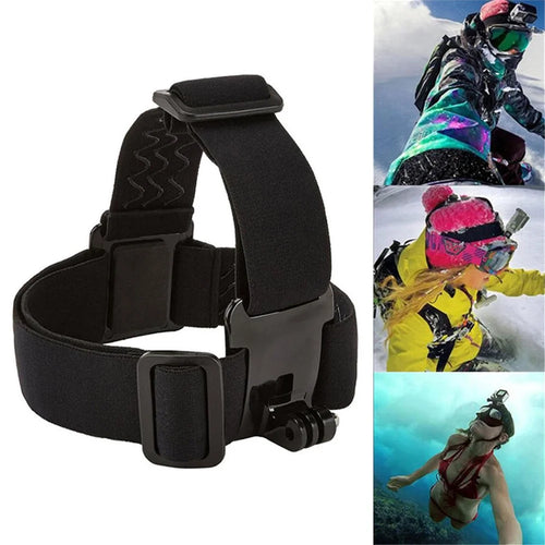 G142 For GoPro Hero 4 / 5 / 6 / 7 / 8 / 9 / 10 / 11 Mount Belt Action Camera Adjustable Head Strap Band - 1