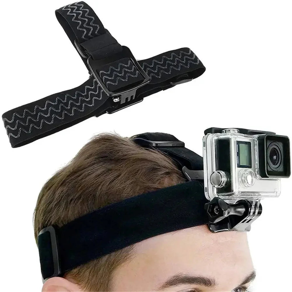 G142 For GoPro Hero 4 / 5 / 6 / 7 / 8 / 9 / 10 / 11 Mount Belt Action Camera Adjustable Head Strap Band - 4