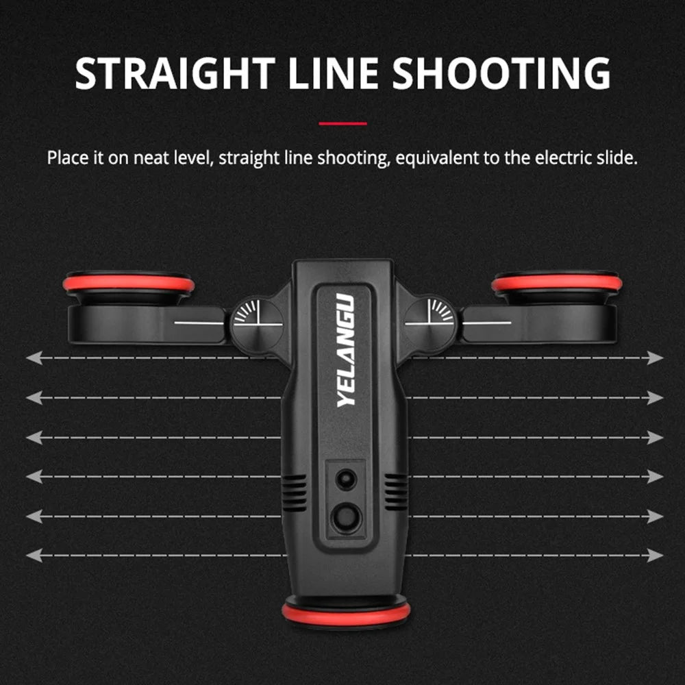 YELANGU L5G Motorized Smart Camera Video Dolly APP Control Electric Track Rail Slider Dolly Car for Cameras, Cell Phones - 4