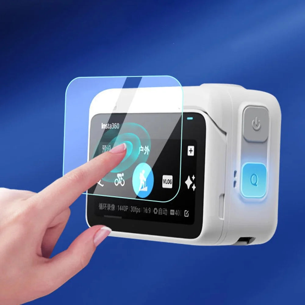 For Insta360 GO 3 Camera Tempered Glass Screen Film + Lens Film Anti-scratch Screen Lens Protector Set - 6