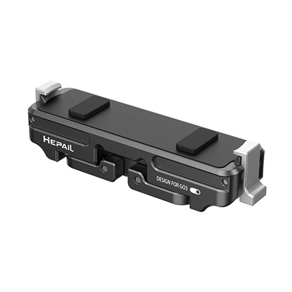 HEPAIL For Insta360 GO 3 Camera Magnetic Quick Release Base Aluminum Alloy Tripod Mount Adapter - 5