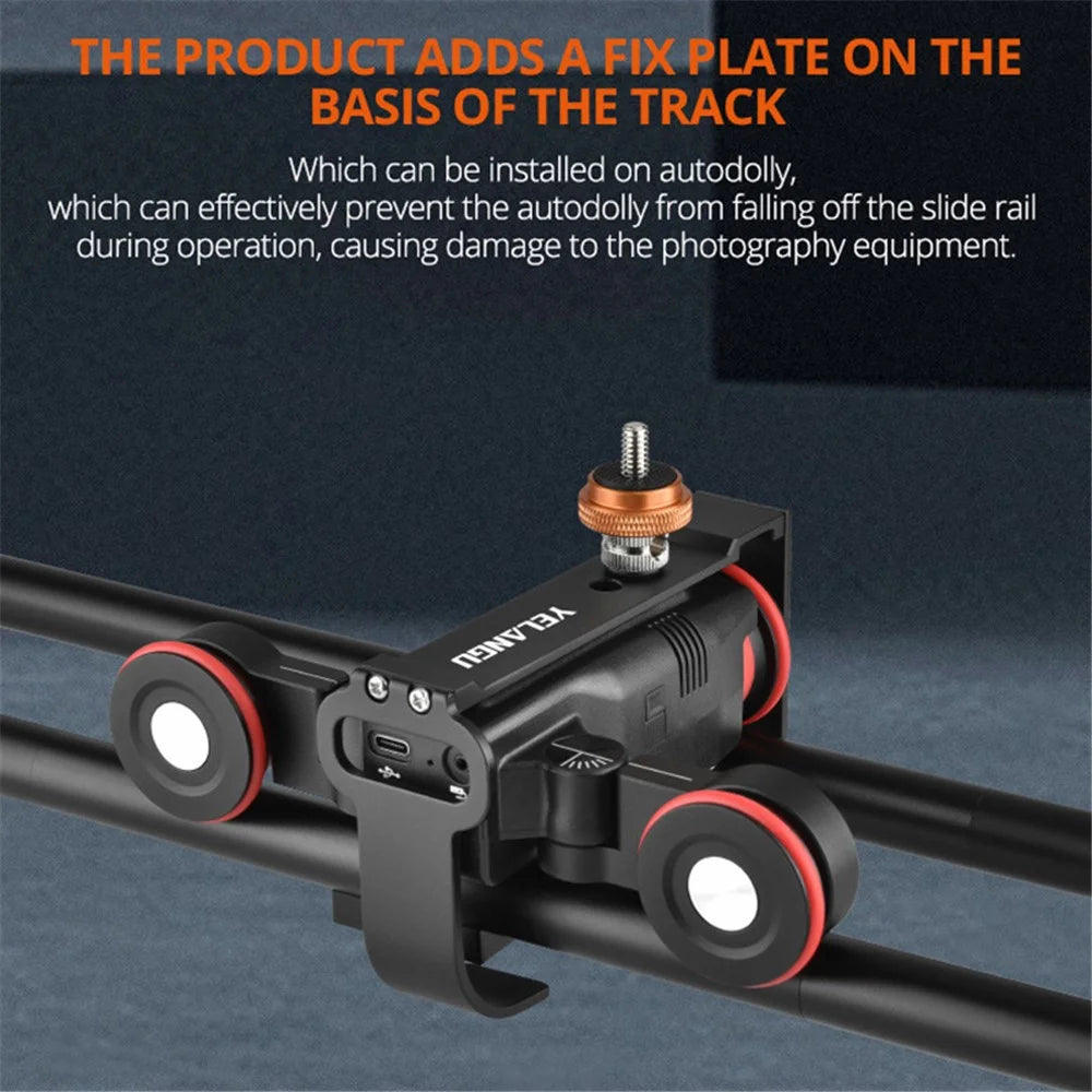 YELANGU L5iEG L5i Camera Slider DollyVideo Shooting Time-Lapse Car with Rail Track for Camera Camcorder, Up to 6.6lb / 3kg - 2