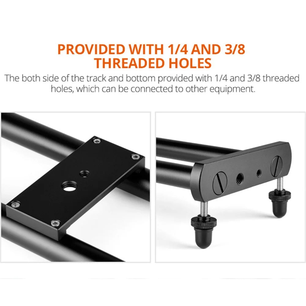 YELANGU L5iEG L5i Camera Slider DollyVideo Shooting Time-Lapse Car with Rail Track for Camera Camcorder, Up to 6.6lb / 3kg - 6