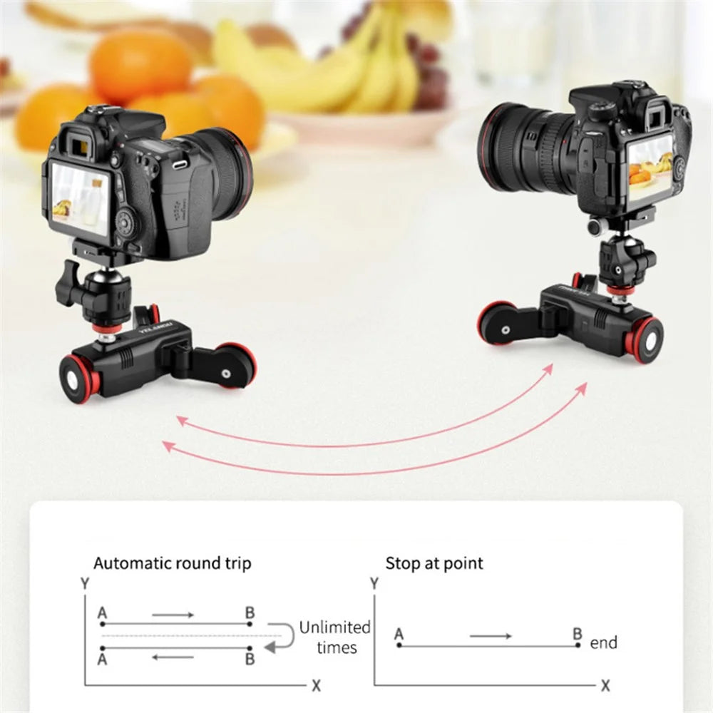 YELANGU L5iEG L5i Camera Slider DollyVideo Shooting Time-Lapse Car with Rail Track for Camera Camcorder, Up to 6.6lb / 3kg - 7