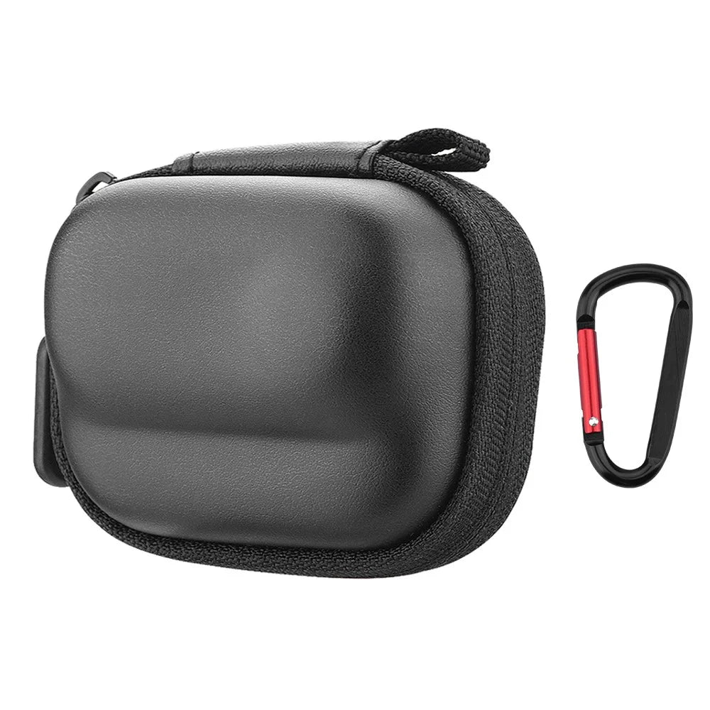 BRDRC For Insta360 GO3 Sports Camera Storage Bag Portable Protective Case with Carabiner - Black - 1