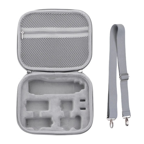 BRDRC For DJI Osmo Pocket 3 PU Leather Travel Shoulder Bag Plush Liner Carrying Case - 1