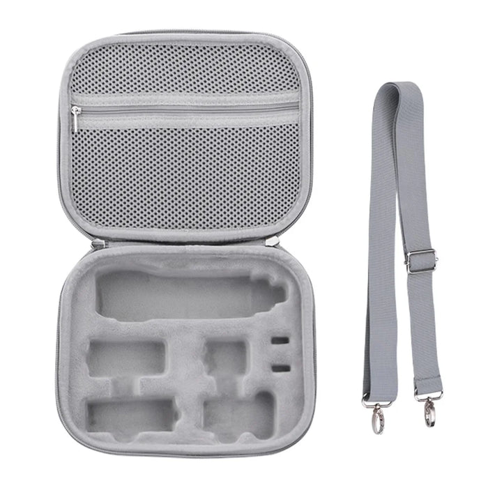 BRDRC For DJI Osmo Pocket 3 PU Leather Travel Shoulder Bag Plush Liner Carrying Case - 1