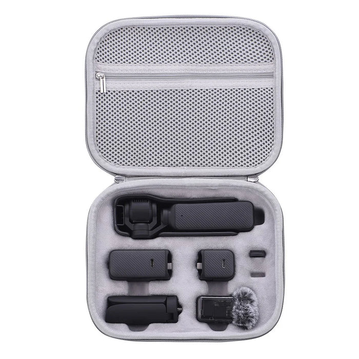 BRDRC For DJI Osmo Pocket 3 PU Leather Travel Shoulder Bag Plush Liner Carrying Case - 2