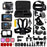 54-in-1 Accessories Kit for GoPro Hero 12 11 10 9 Waterproof Case Silicone Cover Tempered Glass Flim - 1