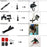 54-in-1 Accessories Kit for GoPro Hero 12 11 10 9 Waterproof Case Silicone Cover Tempered Glass Flim - 3
