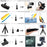 54-in-1 Accessories Kit for GoPro Hero 12 11 10 9 Waterproof Case Silicone Cover Tempered Glass Flim - 4