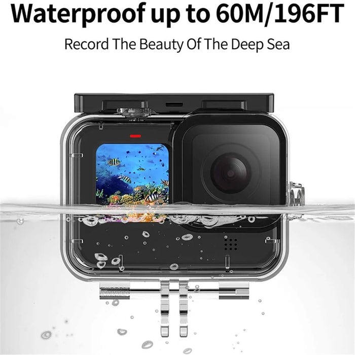 54-in-1 Accessories Kit for GoPro Hero 12 11 10 9 Waterproof Case Silicone Cover Tempered Glass Flim - 6