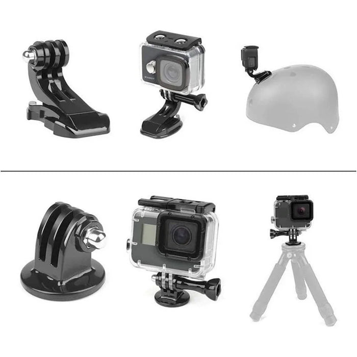 Universal 10-in-1 Sports Camera Accessories Kit for GoPro Hero 5 / 6 / 7 / 9 / 10 / 11 / 12 / 13 / DJI - 2