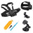 5-in-1 Accessories Kit for GoPro Hero Camera Outdoor Cycling Diving Parts with Chest Strap, Head Strap, Floating Grip - 1