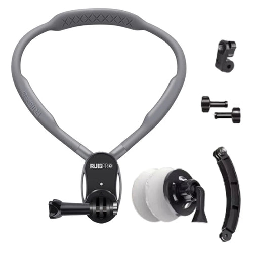 RUIGPRO For GoPro / Insta360 / DJI Action Camera Neck Mount Bracket + Anti-shake Strap + Extension Arm + Magnetic Phone Holder - 1