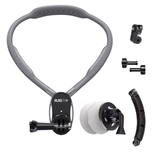 RUIGPRO For GoPro / Insta360 / DJI Action Camera Neck Mount Bracket + Anti-shake Strap + Extension Arm + Magnetic Phone Holder - 1