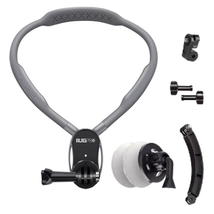 RUIGPRO For GoPro / Insta360 / DJI Action Camera Neck Mount Bracket + Anti-shake Strap + Extension Arm + Magnetic Phone Holder - 1