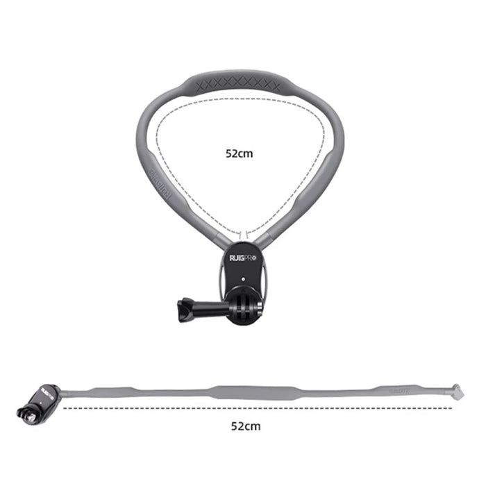 RUIGPRO For GoPro / Insta360 / DJI Action Camera Neck Mount Bracket + Anti-shake Strap + Extension Arm + Magnetic Phone Holder - 7