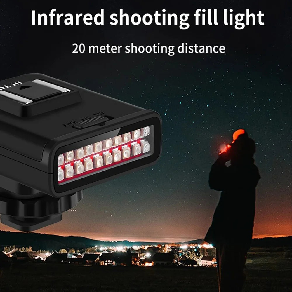 ORDRO LN-3 Video Camera IR Night Vision Light for Camcorder DSLR Photography - 3
