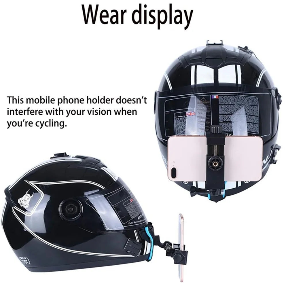 5-in-1 Motorcycle Helmet Chin Mount Claw Clamp Body Strap Cycling Accessories for GoPro - 3