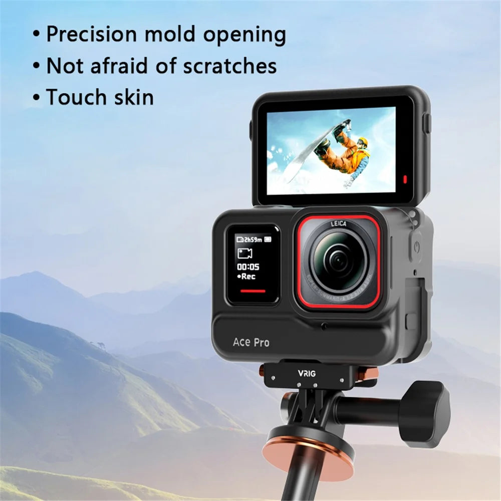 VRIG AC08 For Insta360 Ace Pro Silicone Case Anti-Drop Camera Protective Cover - 5