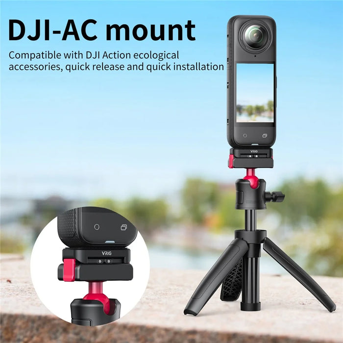 VRIG For Insta360 X4 Action Camera Aluminum Alloy Magnetic Quick Release Adapter - 4