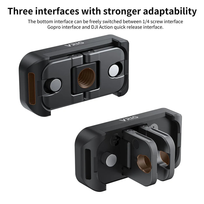 VRIG For Insta360 X4 Action Camera Aluminum Alloy Magnetic Quick Release Adapter - 7