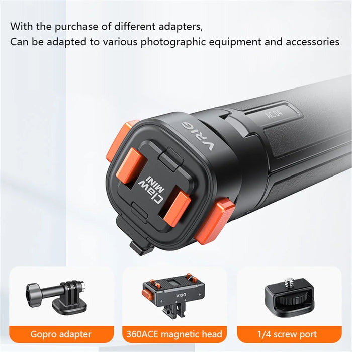 VRIG Claw Mini Magnetic Adsorption Quick Release Telescopic Tripod Portable Camera Photography Bracket - 4