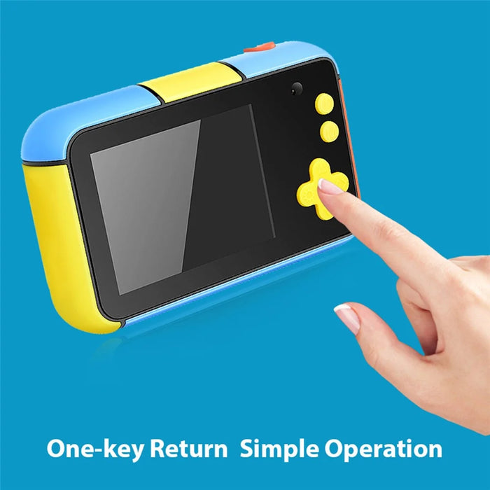 D7 2.4 Inch IPS Screen Dual Lens HD Kids Digital Camera Video Recorder - Splicing Blue - 5