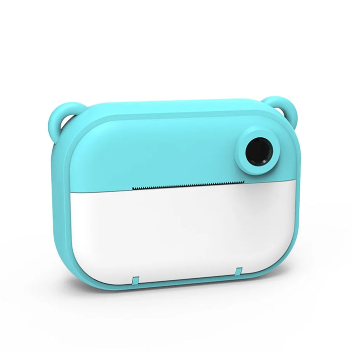 C3 Kids Cute Cartoon Instant Print Camera 2.4-inch IPS HD Screen Children Camcorder Toy - Blue - 2