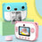 C3 Kids Cute Cartoon Instant Print Camera 2.4-inch IPS HD Screen Children Camcorder Toy - Blue - 3