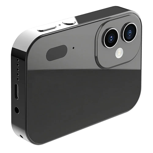 D6 3 Lens CCD Camera 4K Digital Camcorder Touchscreen Card Camera with 128GB Memory Card - Black - 1
