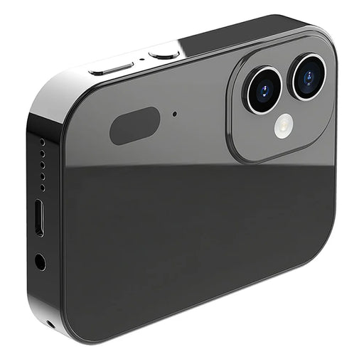 D6 3 Lens CCD Camera 4K Digital Camcorder Touchscreen Card Camera with 128GB Memory Card - Black - 1