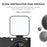 D7 Student Digital Camera 64MP HD CCD WiFi 4K Video Recorder Card Camera with 128GB Memory Card - Black - 7