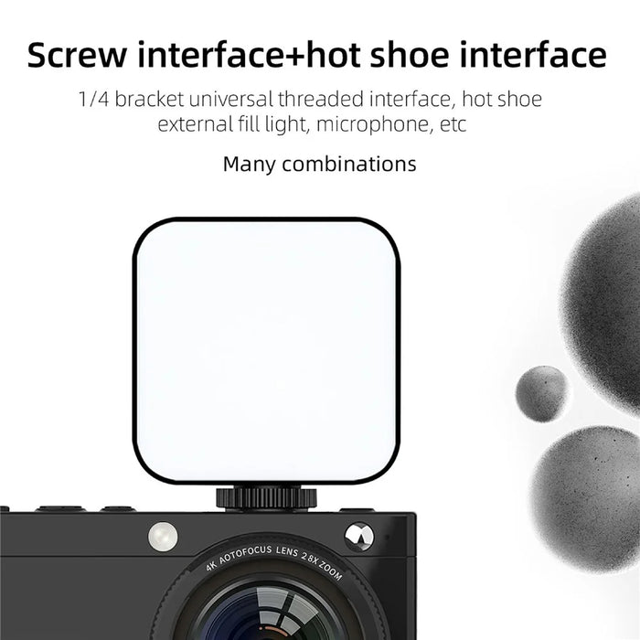 D7 Student Digital Camera 64MP HD CCD WiFi 4K Video Recorder Card Camera with 128GB Memory Card - Black - 7