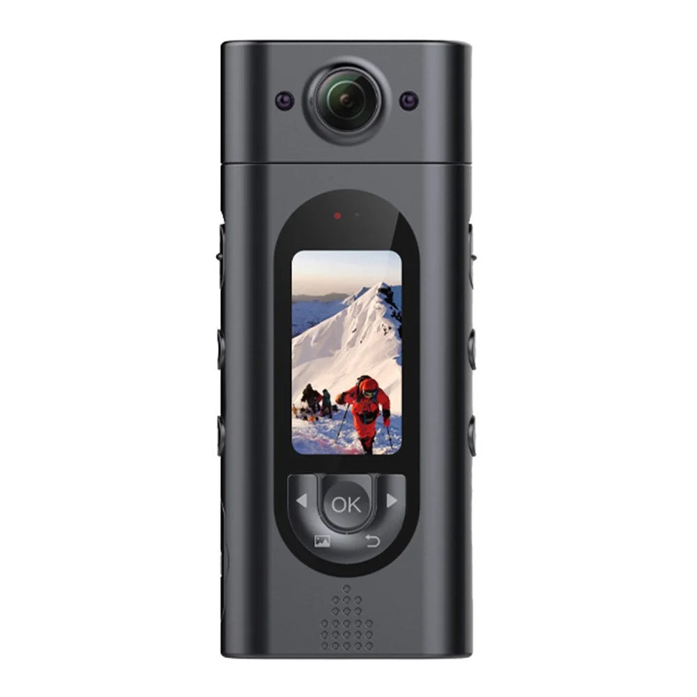 LK2313 Outdoor Sports Cycling WIFI Camera 180 Degree Rotatable Lens IP65 Waterproof HD Action Camera with Back Clip - Black - 1