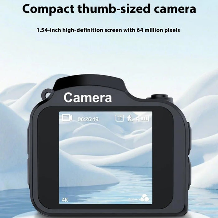 HJD-02 Mini Digital Camera For Kids Students 4K Video Recorder 64MP Portable Camera Travel Gift - Black - 2