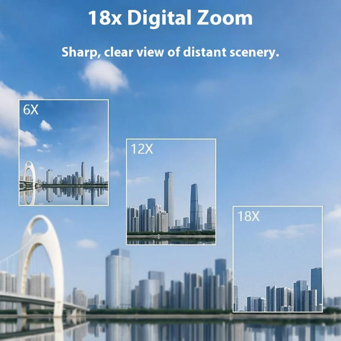 Handheld DV 4K Ultra 80MP Digital Camera with 64GB TF Card / 2 Batteries for Outdoor Travel 18X Digital Zoom 3.0 Inch IPS Screen Camcorder - 5