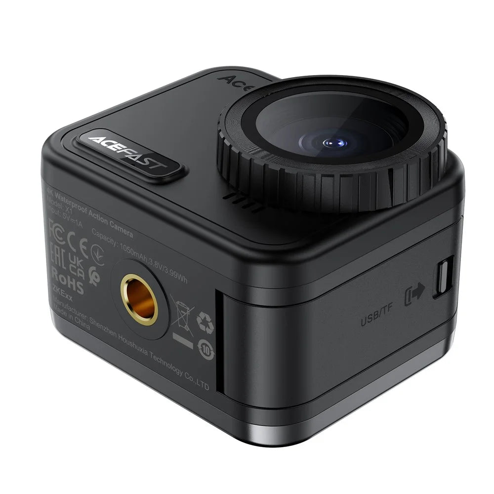 ACEFAST X1 4K Action Camera IPX8 Waterproof EIS Stabilization 2.1 Inch LCD Screen Wide Angle Dashcam - 4