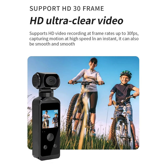 850H 4K Sports Digital Camera with 270 Degree Rotating Lens Action Cam EIS Anti Shake HD Handheld Camcorder - Black - 6