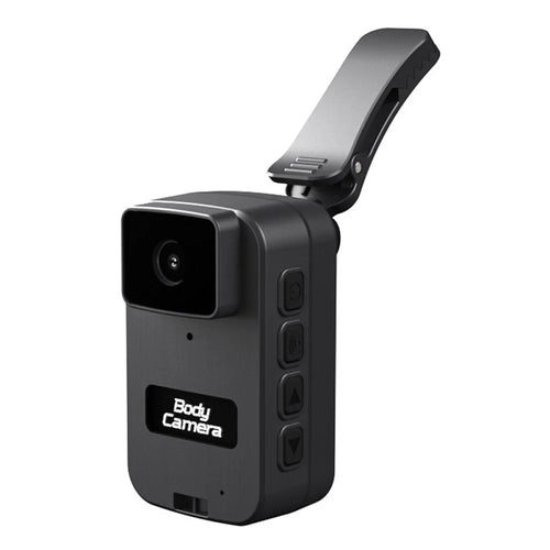 PD02 WiFi Mini Body Camera Waterproof Sports Recorder 0.98 Inch IPS Screen Pocket Cam with Back Clip - Black - 1
