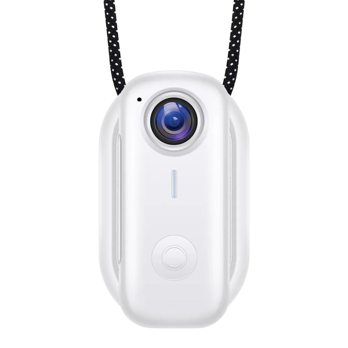 D100 2K Thumb Camera Portable Wearable Camera Magnetic Pocket Camera with Neck Strap (without TF Card) - White - 2