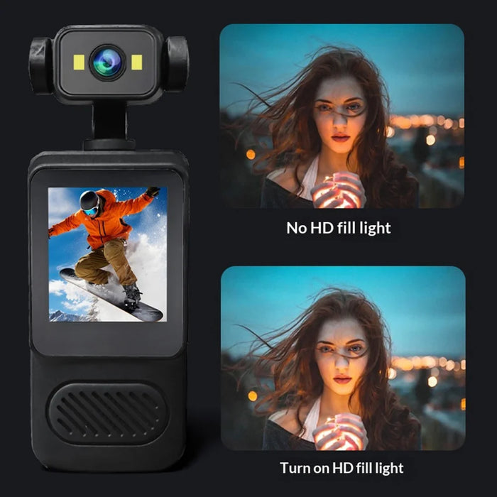 Y2 1.54 Inch LCD Screen WiFi Action Camera for Cycling Pocket Video Recorder Sports Cam with Dual LED Lights (without TF Card) - 4