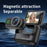 LK-018 Action Camera 2.0 inch Flip Screen 1080P Magnetic Detachable Sports Thumb Camera for Vlog - Black - 6