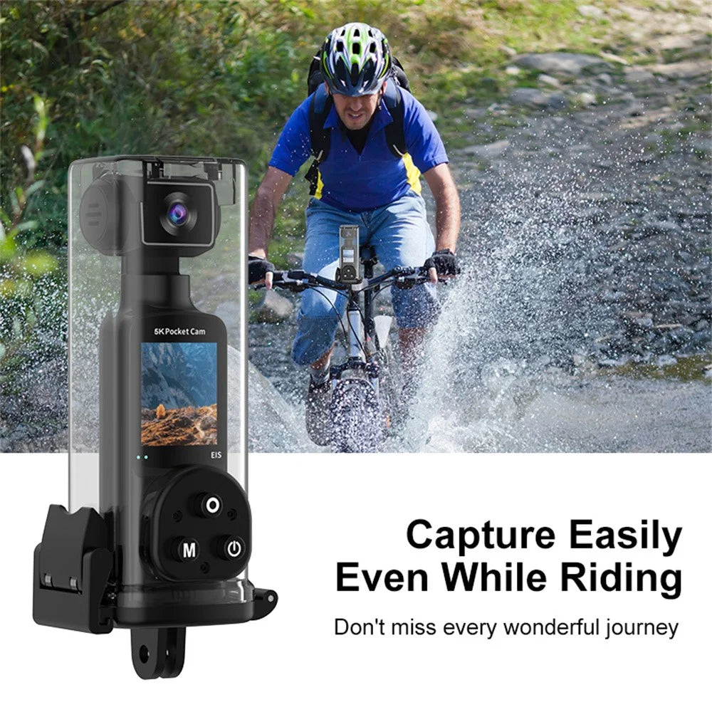 K1 5K Action Camera with Waterproof Case, EIS Stabilization WiFi 1.3" LCD Waterproof Sports Cam - Black - 2